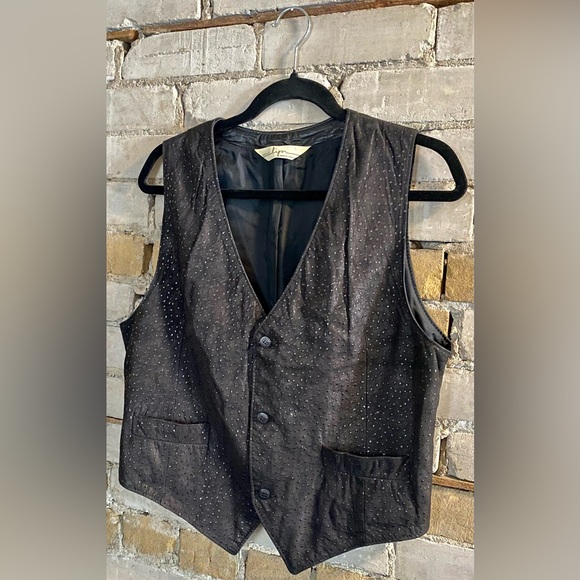 Sibylle Lyn Black Leather Vest Size S - Picture 1 of 7